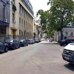 Piata Amzei intre Mendeleev si Christian Tell, cu restaurantul Barrio si Tonka