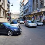 Piata Amzei intre Mendeleev si Christian Tell, cu restaurantul Barrio si Tonka