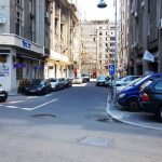 Piata Amzei intre Mendeleev si Christian Tell, cu restaurantul Barrio si Tonka