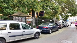 Piata Amzei intre Mendeleev si Christian Tell, cu restaurantul Barrio si Tonka
