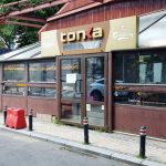 Piata Amzei intre Mendeleev si Christian Tell, cu restaurantul Barrio si Tonka
