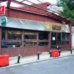 Piata Amzei intre Mendeleev si Christian Tell, cu restaurantul Barrio si Tonka