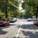 Strada Andrei Muresanu si Piata Vladimir Ghyka, cu restaurantul Zexe