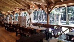 La Muma Padurii, restaurant cu terasa in padure la Edenland Park in Balotesti