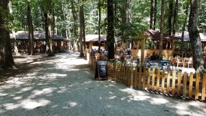 La Muma Padurii, restaurant cu terasa in padure la Edenland Park in Balotesti