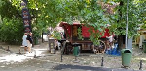 Parcul Cismigiu din Bucuresti, cu restaurantul Monte Carlo