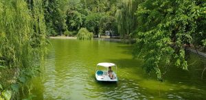 Parcul Cismigiu din Bucuresti, cu restaurantul Monte Carlo