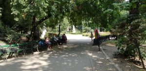 Parcul Cismigiu din Bucuresti, cu restaurantul Monte Carlo
