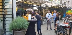 Terasa restaurantului Maize din strada Paris - deschiderea