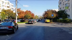 Strada Nicolae Caranfil, cu restaurantul libanez Mandaloun