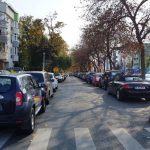Strada Nicolae Caranfil, cu restaurantul libanez Mandaloun