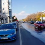 Strada Nicolae Caranfil, cu restaurantul libanez Mandaloun