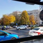 Strada Nicolae Caranfil, cu restaurantul libanez Mandaloun
