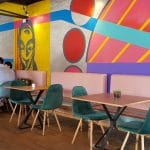 Aici, restaurant pe malul Dambovitei pe Splai langa Biblioteca Nationala