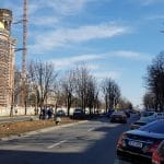 Calea 13 Septembrie cu Marriott si restaurantele sale, Allucinante si Catedrala
