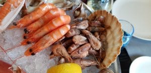 Fructe de mare proaspete la restaurantul Le Vivier