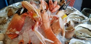 Fructe de mare proaspete la restaurantul Le Vivier