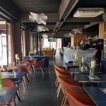 JO Lounge Bistro pe malul Dambovitei pe Splaiul Unirii la Biblioteca Nationala