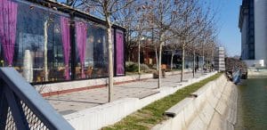 Restaurantele de pe Splaiul Unirii pe malul Dambovitei la Biblioteca Nationala