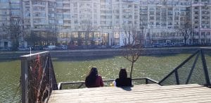 Restaurantele de pe Splaiul Unirii pe malul Dambovitei la Biblioteca Nationala