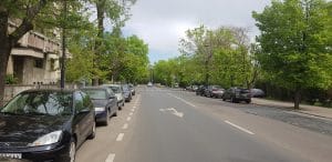 Strada Radu Beller din Bucuresti, in capatul dinspre Parcul Floreasca
