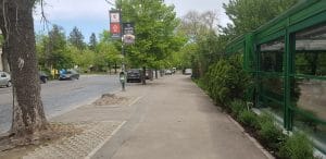 Strada Radu Beller din Bucuresti, in capatul dinspre Parcul Floreasca