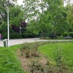 Parcul Floreasca spre Radu Beller, cu restaurantele B4 si Corto Maltese