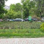 Parcul Floreasca spre Radu Beller, cu restaurantele B4 si Corto Maltese