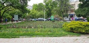 Parcul Floreasca spre Radu Beller, cu restaurantele B4 si Corto Maltese