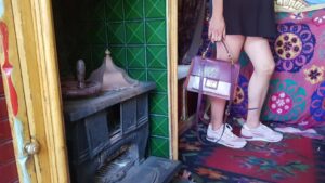 Caleasca nomada din Parcul Conacului Hagianoff de pe Domeniul Manasia