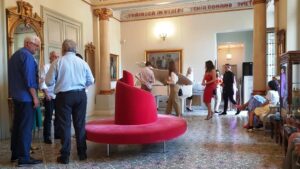 Foyerul de la parter al Conacului Hagianoff