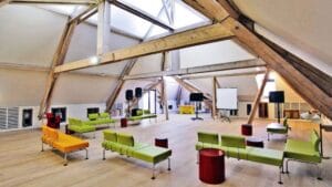 Mansarda Conacului Hagianoff de pe Domeniul Manasia