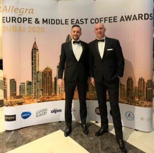 Gala The European Coffee Awards - Radu Savopol si Lucian Badila - co-fondatori 5 to go