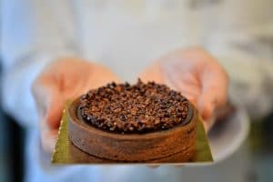 Tartă cu ciocolată și caramel