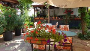 Terasa Amvrosia in vara cu pandemia