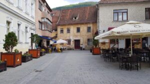Brasov, Piata George Enescu in orasul vechi