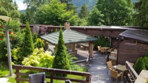 Terasa Apropos si Gradina Forest de la Hotelul Alpin