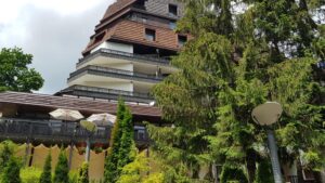 Terasa Apropos si Gradina Forest de la Hotelul Alpin