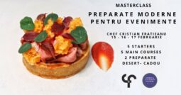 Preparate MODERNE pentru Evenimente masterclass bucuresti horeca culinary school Chef Cristian Fratieanu