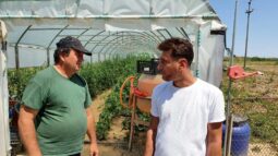 In vizita la gradina de legume a restaurantului Sardin, in loc. Lunguletu, jud. Dambovita